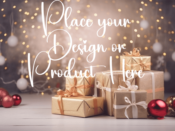 Download Christmas Background for Product Mockups - Mockup Collection