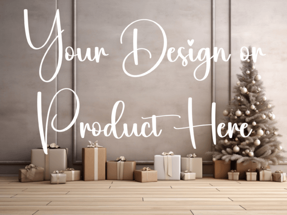 Download Christmas Background for Product Mockups - Mockup Collection