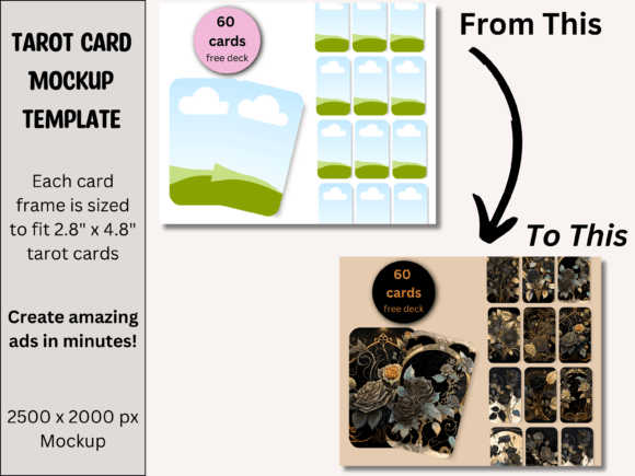 Download Tarot Card Product Mockup Photo - Canva - Mockup Collection